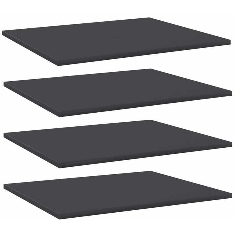

Estantes para estanteria 4 uds aglomerado gris 60x50x1,5 cm