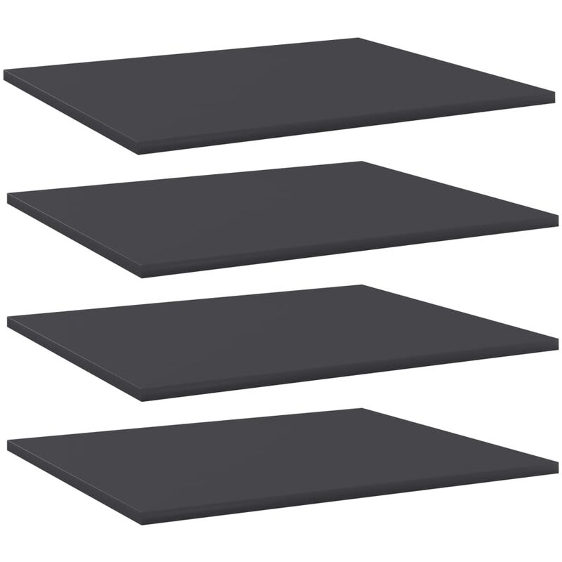 

Estantes para estantería 4 uds aglomerado gris 60x50x1,5 cm