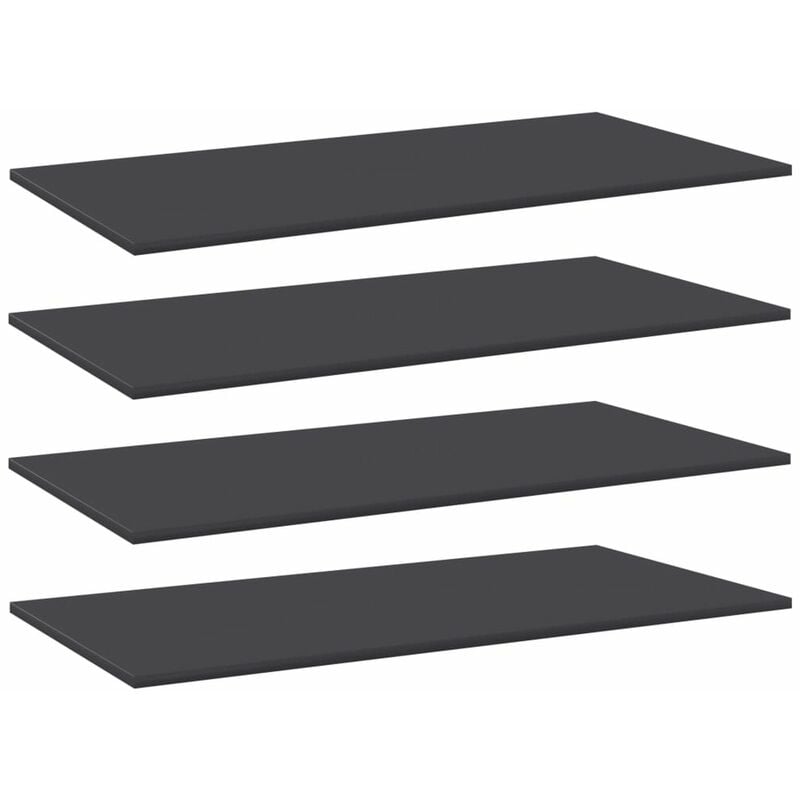 

Estantes para estanteria 4 uds aglomerado gris 80x20x1,5 cm