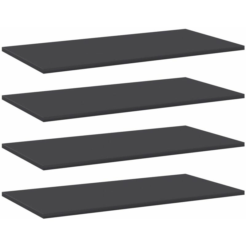 

Estantes para estanteria 4 uds aglomerado gris 80x40x1,5 cm