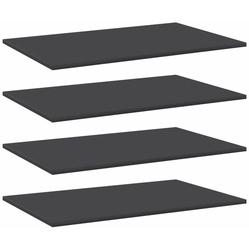 

Estantes para estanteria 4 uds aglomerado gris 80x50x1,5 cm