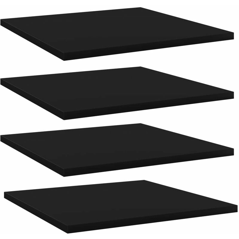 

Estantes para estanteria 4 uds aglomerado negro 40x40x1,5 cm