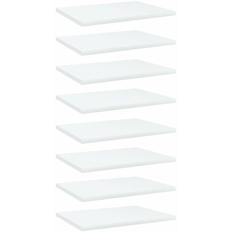 

Estantes para estanteria 8 uds aglomerado blanco 40x30x1,5 cm