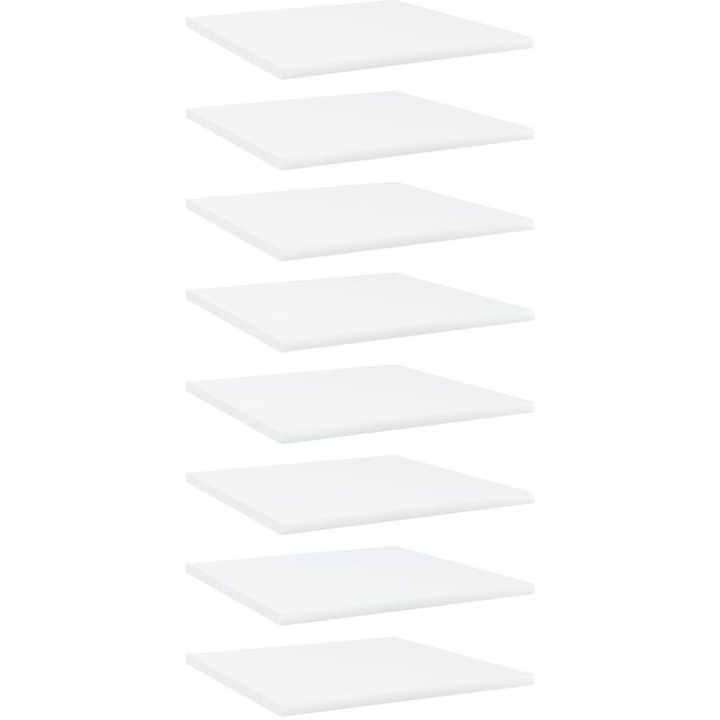 

Estantes para estantería 8 uds aglomerado blanco 40x40x1,5 cm