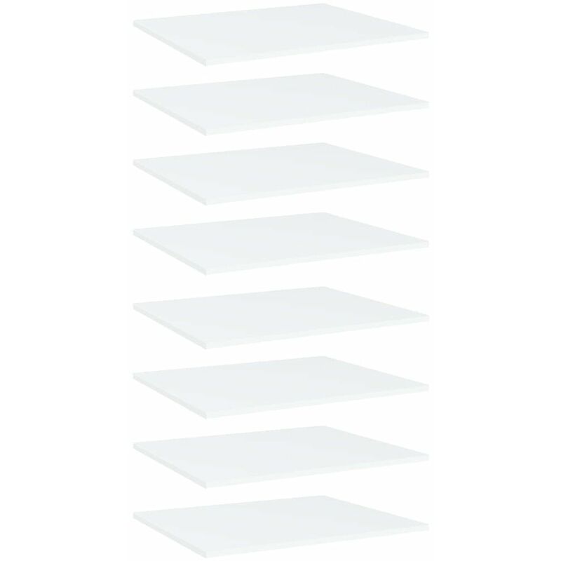 

Estantes para estanteria 8 uds aglomerado blanco 60x50x1,5 cm