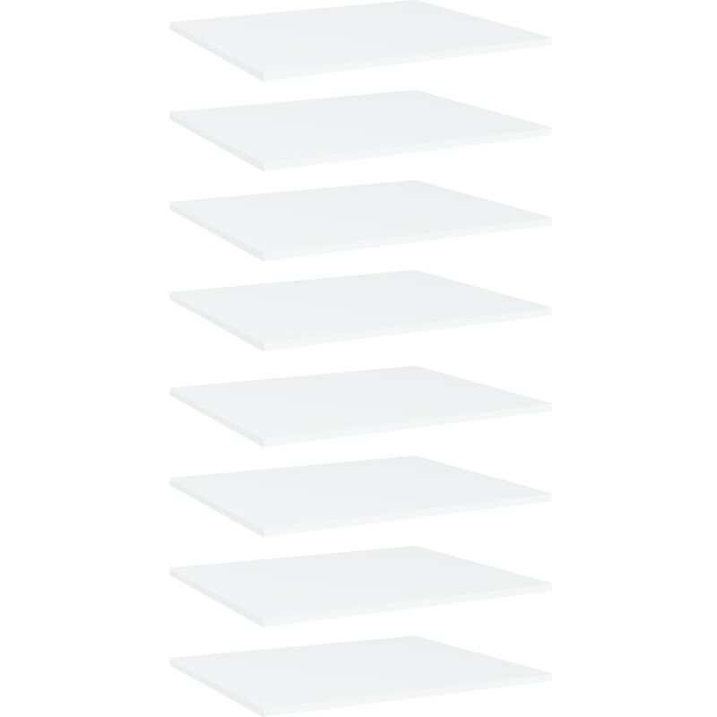 

Estantes para estantería 8 uds aglomerado blanco 60x50x1,5 cm