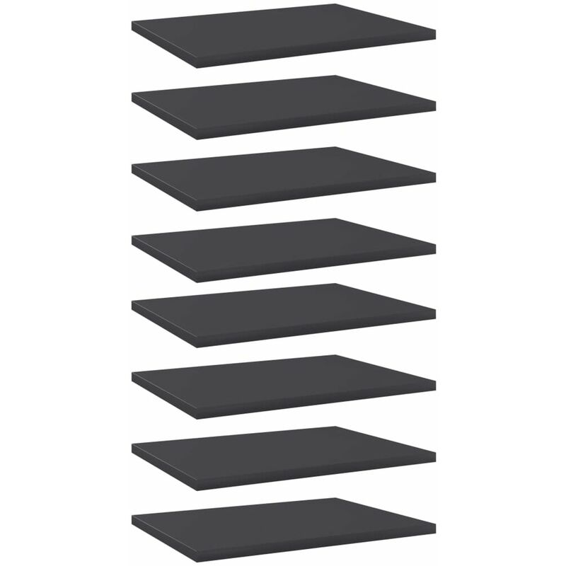 

Estantes para estanteria 8 uds aglomerado gris 40x30x1,5 cm