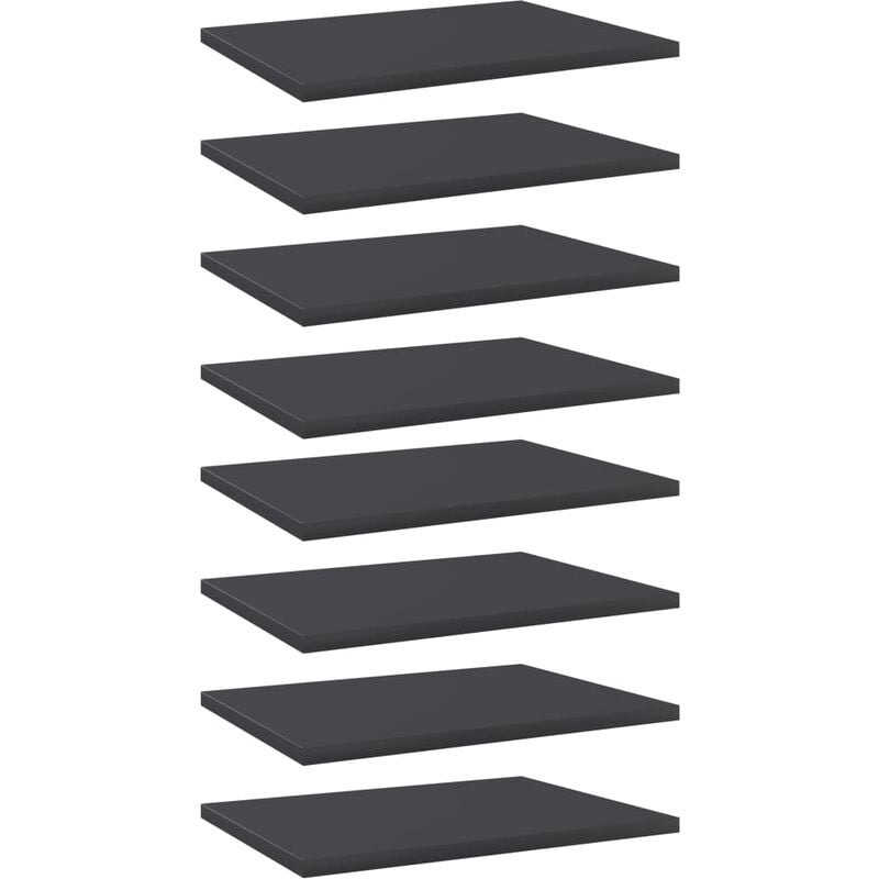

Estantes para estantería 8 uds aglomerado gris 40x30x1,5 cm