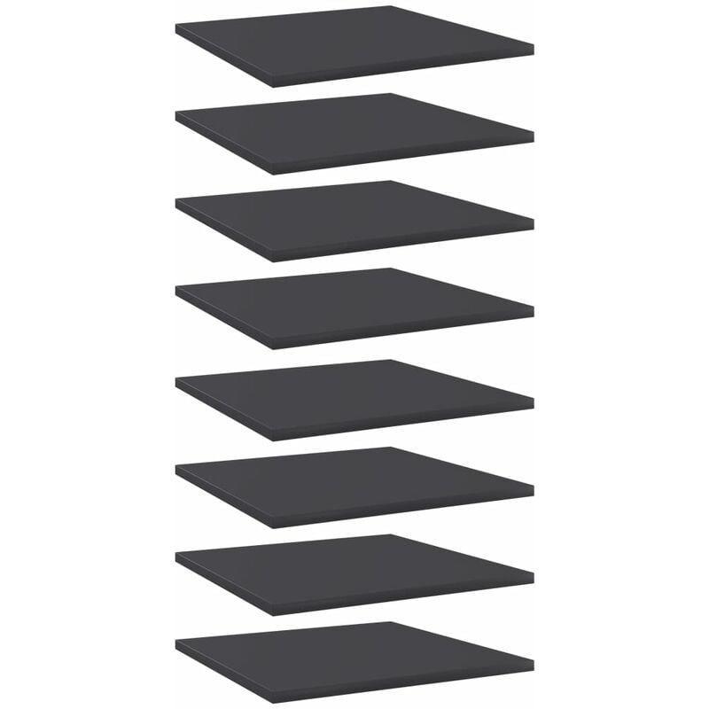 

Estantes para estantería 8 uds aglomerado gris 40x40x1,5 cm
