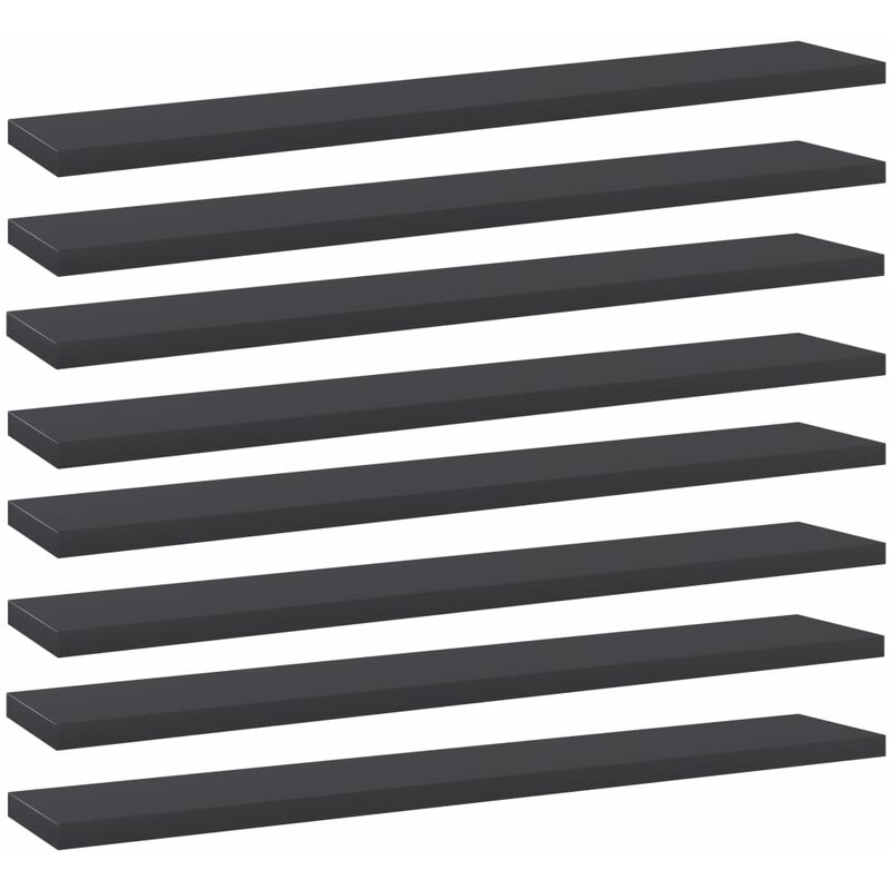 

Estantes para estantería 8 uds aglomerado gris 60x10x1,5 cm
