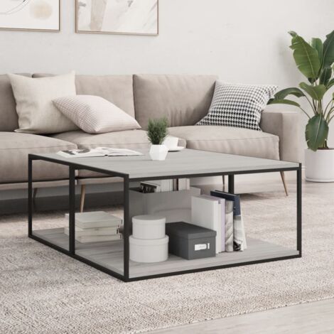 Estantes pared 4 uds madera ingeniería gris Sonoma 80x50x1,5 cm vidaXL182335