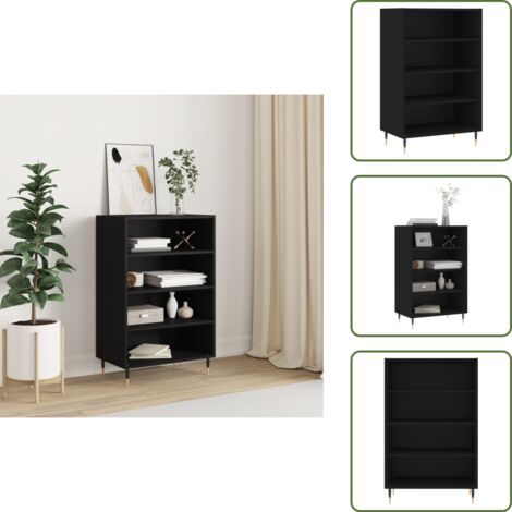 Estantes - vidaXL Aparador alto madera de ingeniería negro 57x35x90 cm - Decoración de casa