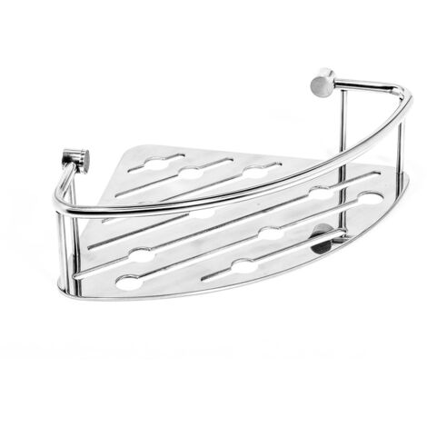 Estatería para ducha esquinera de acero inoxidable portaobjetos mod. Thin Line