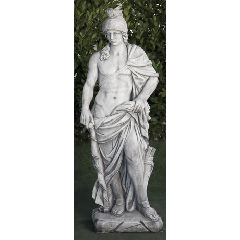 Estatua clásica de hormigón-piedra Marte 44x39x140cm.