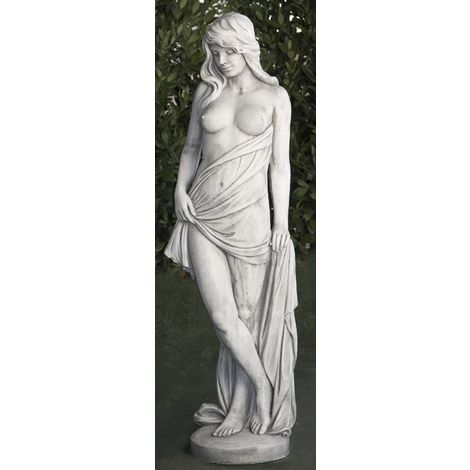 Estatua clásica de hormigón-piedra Rhea 35x150cm.