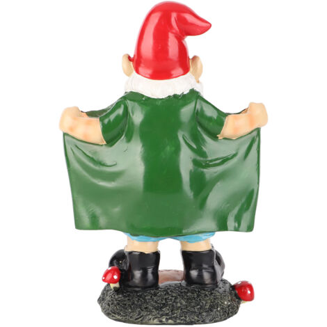 Estatua de jardín, adornos de gnomo, figura de resina, figura decorativa de jardín, estatua humorística, durabilidad garantizada