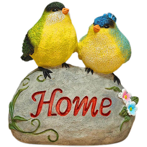 Estatua de pájaro en miniatura para decoración del hogar, estilo jardín 2, artesanía creativa