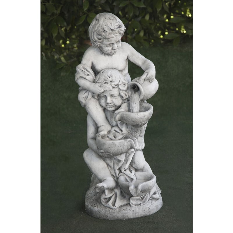 

Anaparra - Estatua Surtidor clásica de hormigón-piedra Niño Meon 18x70cm.