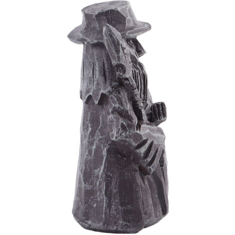 Estatua vikinga de Odín y Thor - Escultura de resina resistente a la corrosión - Decoración hecha a mano para jardín e interiores - Adorno de alta calidad (5x6x10cm, 90g)