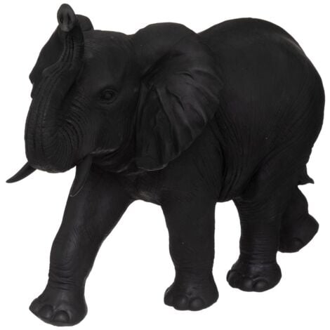 FIVE SIMPLY SMART Estatuilla de elefante - gris - resina H52 cm - Atmosphera créateur d'intérieur