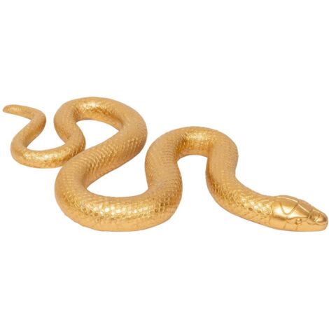 Estatuilla Salvaje serpiente de oro L35cm - Atmosphera créateur d'intérieur