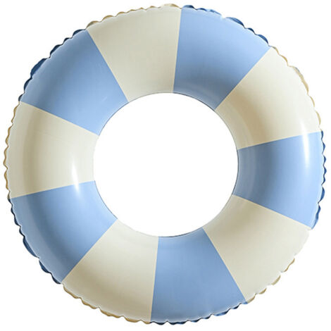 Este flotador hinchable azul es ideal para juegos acuáticos. Diámetro interior: 26 cm (apto para personas con un peso entre 20 y 35 kg).