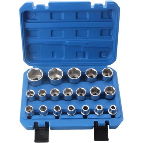 Este juego de llaves de vaso multifuncionales, con su caja de almacenamiento, es adecuado para trabajos de reparación, mantenimiento y montaje de máquinas, montaje de muebles, etc.