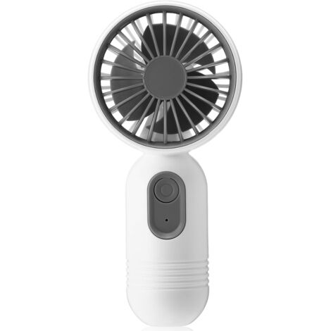 Este mini ventilador portátil es de tamaño reducido y perfecto para usar en la oficina y durante los viajes.