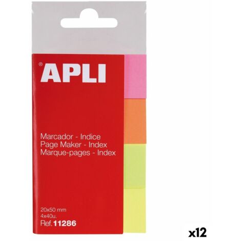 Este pack de 4 colores de índices de papel de 50 x 20 mm flexibles es la solución perfecta para marcar o localizar información de forma rápida y efici
