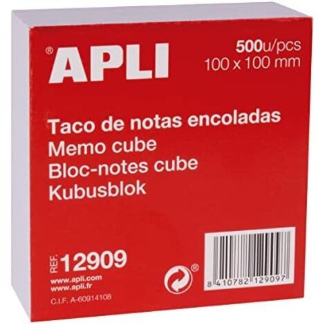 Este taco de notas es un producto ideal tanto para la oficina como para el hogar. Con 500 hojas blancas encoladas, tendrás suficiente espacio para tom