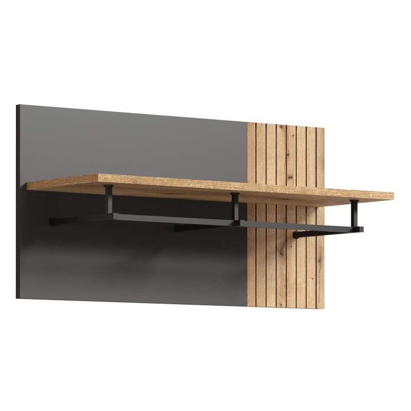 Ebuy24 - Esteban porte-manteau gris, chêne décor.