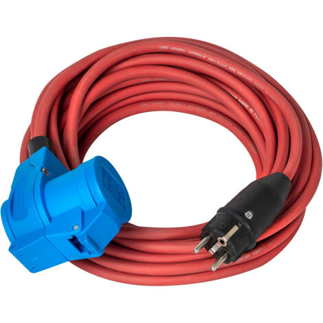 Estensione elettrica SOLUTIONS OUTDOOR presa tipo E e F - IP44 10m - H07RN-F 3G2,5