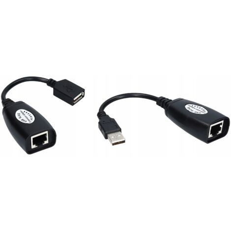 ESTENSIONE MOUSE USB RJ45 PO LAN 60M 5e