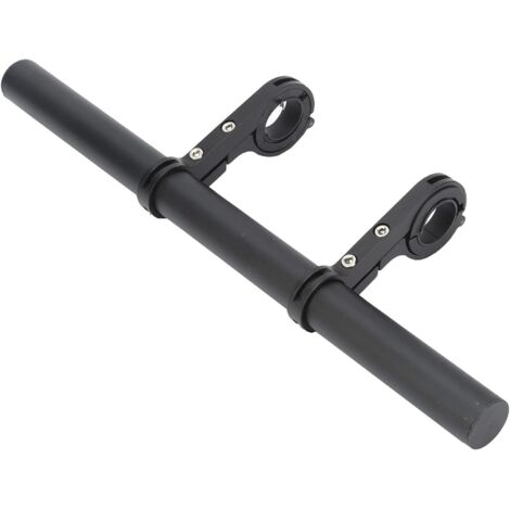 Estensione per manubrio da bicicletta da 20 cm, supporto per faro anteriore in lega di alluminio per bici, supporto per manubrio doppio per bici