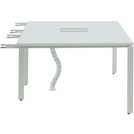 Estensione per scrivania bench per 2 persone L120 cm Bianco - DOWNTOWN - Bianco