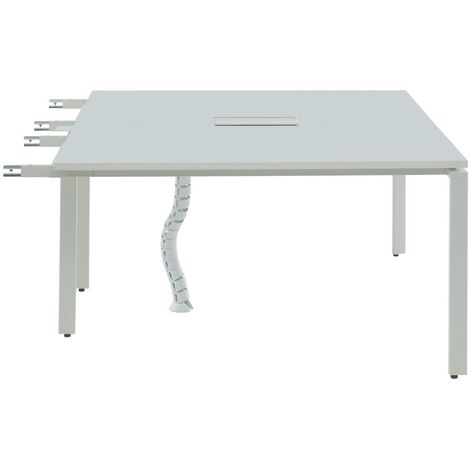 Estensione per scrivania bench per 2 persone L140 cm Bianco - DOWNTOWN - Bianco