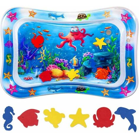 Estera de agua inflable para bebés, estera de agua para bebés y niños pequeños, ayuda a desarrollar habilidades cognitivas, se utiliza para mantenerse caliente en invierno