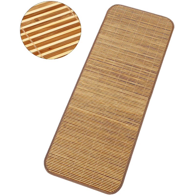 

Estera de bambu natural Estera de bambu de verano Funda de cama fresca de verano para dormitorio de estudiantes Salon de belleza 90 * 190 CM