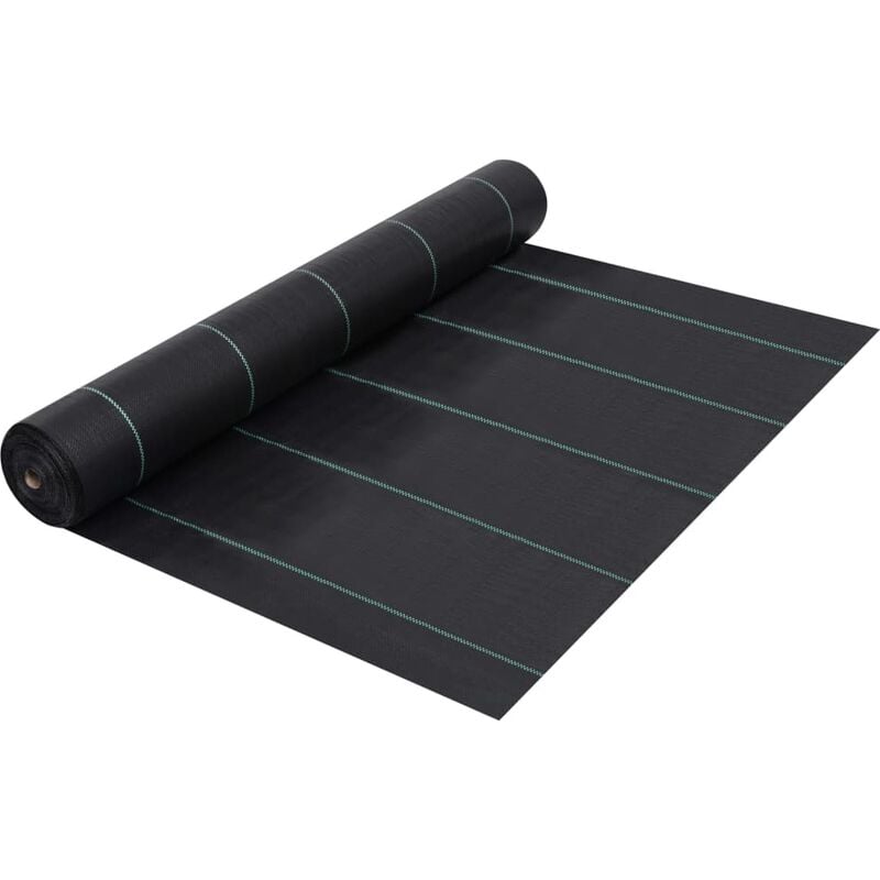

Estera de control de malezas y raíces PP negro 1x10 m