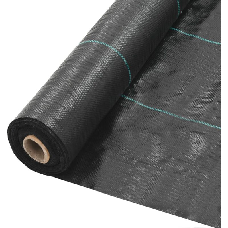 

vidaXL Estera de control de malezas y raíces PP negro 2x150 m