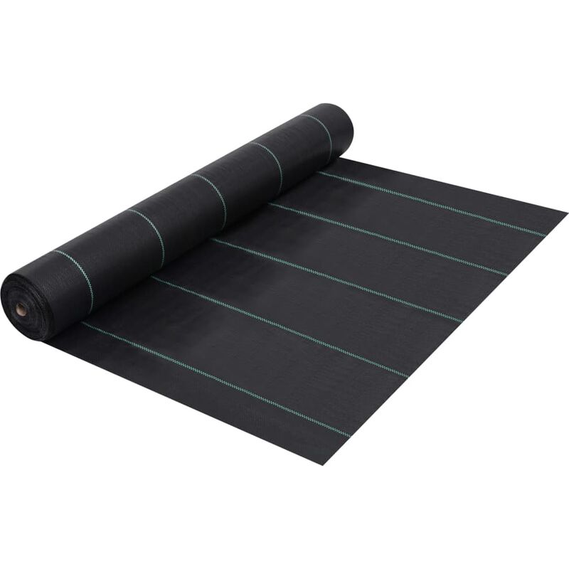 

Estera de control de malezas y raíces PP negro 2x50 m