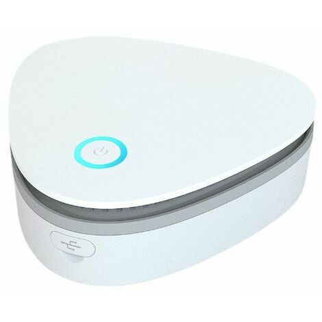 Esterilizador de ozono blanco, ambientador de aire para refrigerador, esterilizador de armario de zapatos UV de ozono portátil para coche,