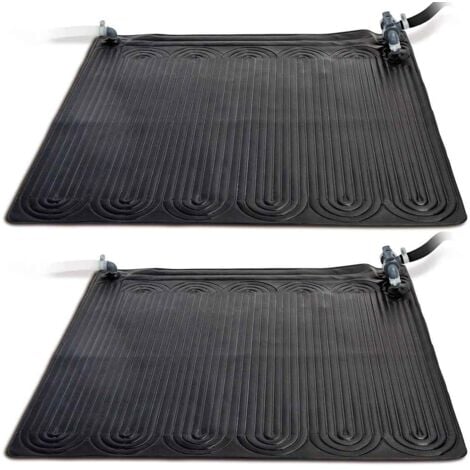 Esterilla calefactora solar PVC 2 uds 1,2x1,2 m negra 28685 INTEX - N/A
