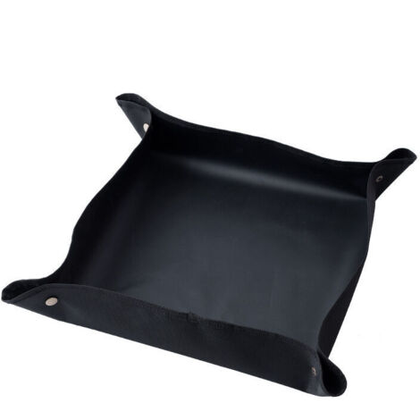 Esterilla de jardín plegable 100x100cm Esterilla de jardín impermeable Esterilla de tierra para macetas negra Esterilla impermeable para plantas Esterilla de tierra para macetas