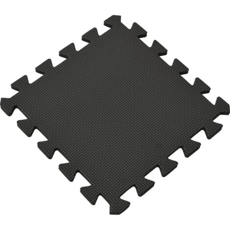 Esterilla de suelo 54 unidades goma EVA negro 4,86㎡
