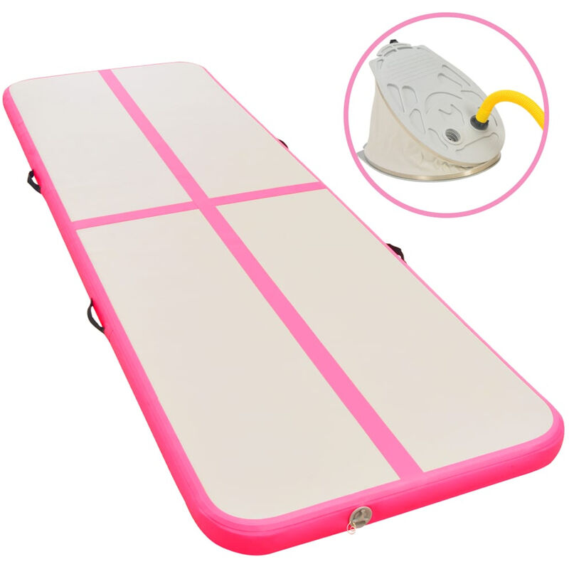 

Esterilla inflable de gimnasia con bomba 300x100x10 cm PVC rosa