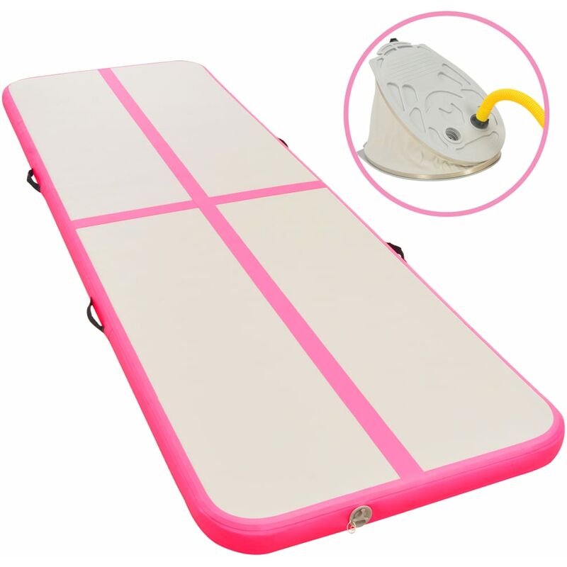 

Esterilla inflable de gimnasia con bomba 800x100x10 cm PVC rosa