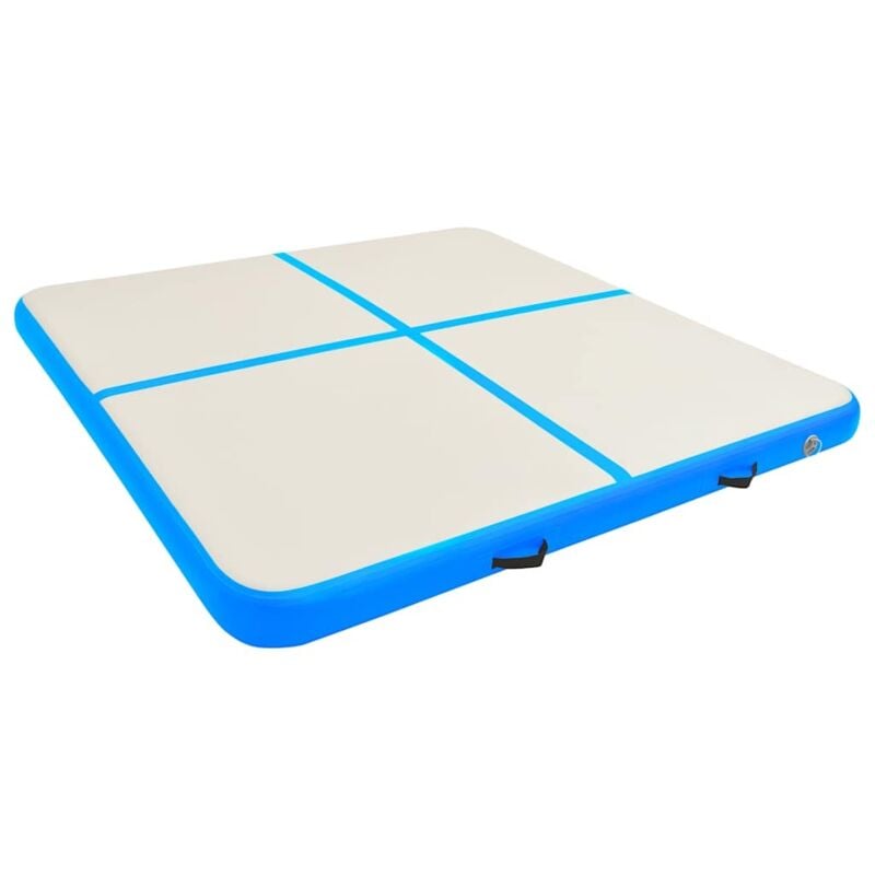 

Esterilla inflable de gimnasia con bomba PVC azul 200x200x10 cm - Azul - Vidaxl