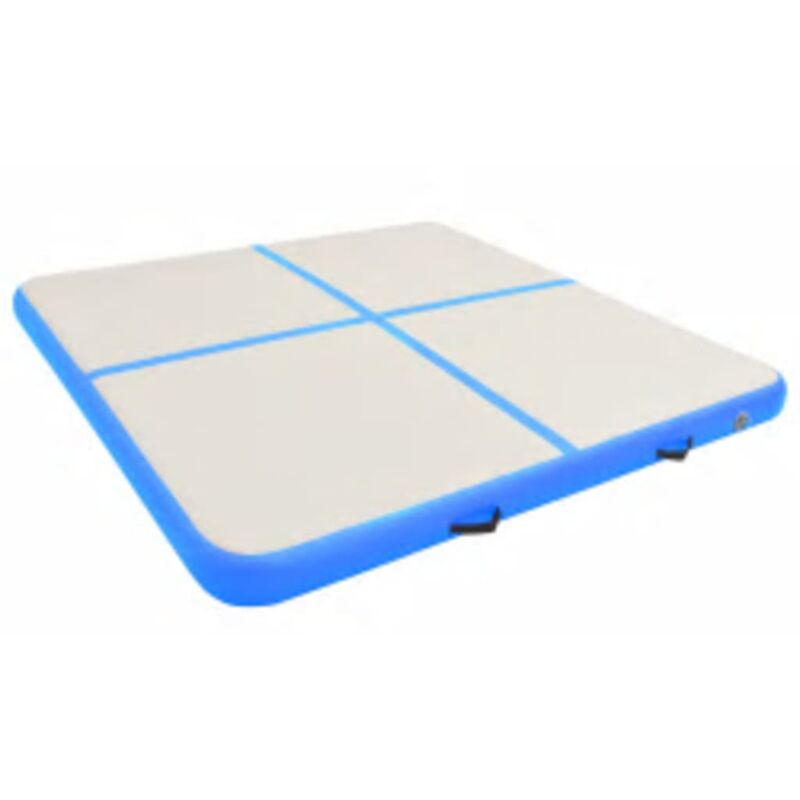 

Esterilla inflable de gimnasia con bomba PVC azul 200x200x15 cm - Azul - Vidaxl
