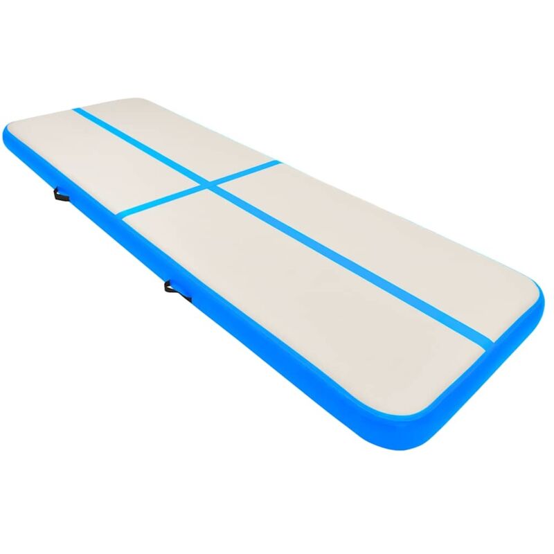 

Esterilla inflable de gimnasia con bomba PVC azul 500x100x20 cm - Azul - Vidaxl